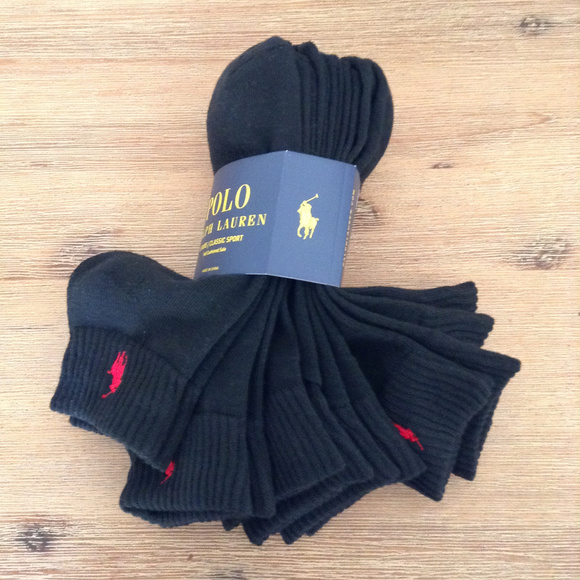 Polo Ralph Lauren Classic Sport Socks 6 Pair New - Picture 5 of 6